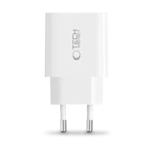 Wholesale Tech-Protect NC20W 1-port USB-C Network Charger PD20W White - THP3681 - {ean13} - Hurt