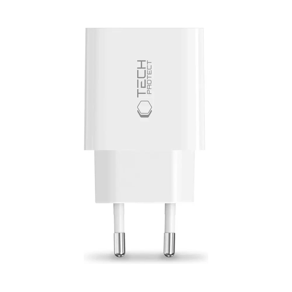 Wholesale Tech-Protect NC20W 1-port USB-C Network Charger PD20W White - THP3681 - {ean13} - Hurt
