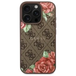 Hurtownia GSM - Etui Guess GUHMP16LP4ROPEMCW Apple iPhone 16 Pro hardcase 4G Flowers Print MagSafe hnědý/brown - GUE4217 - {ean13} - Hurt