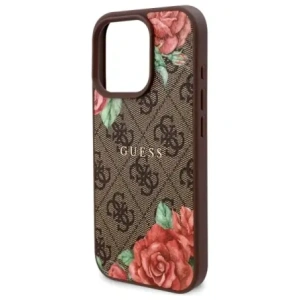 Hurtownia GSM - Etui Guess GUHMP16LP4ROPEMCW Apple iPhone 16 Pro hardcase 4G Flowers Print MagSafe hnědý/brown - GUE4217 - {ean13} - Hurt