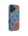 Hurtownia GSM - Guess GUHMP16SP4ROPEMCB Apple iPhone 16 husă dură 4G Imprimare flori MagSafe albastru - GUE4218 - {ean13} - Hurt