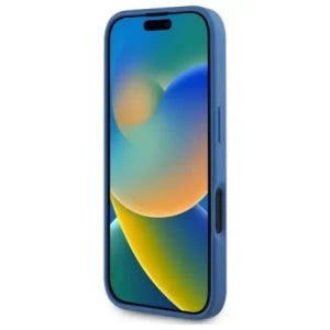 Hurtownia GSM - Guess GUHMP16SP4ROPEMCB Apple iPhone 16 husă dură 4G Imprimare flori MagSafe albastru - GUE4218 - {ean13} - Hurt