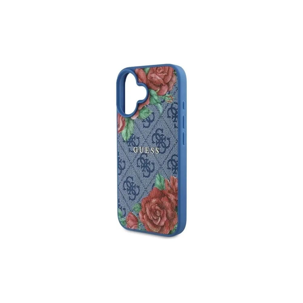 Hurtownia GSM - Etui Guess GUHMP16SP4ROPEMCB Apple iPhone 16 hardcase 4G Flowers Print MagSafe modrý/blue - GUE4218 - {ean13} - Hurt