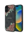 Hurtownia GSM - Guess GUHMP16SP4ROPEMCK Apple iPhone 16 hardcase 4G Flori Imprimare MagSafe negru - GUE4219 - {ean13} - Hurt