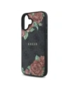 Hurtownia GSM - Guess GUHMP16SP4ROPEMCK Apple iPhone 16 hardcase 4G Flori Imprimare MagSafe negru - GUE4219 - {ean13} - Hurt