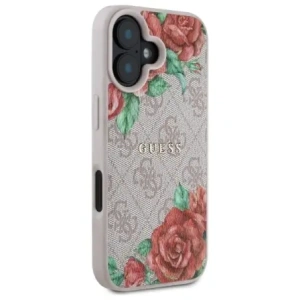 Wholesale Guess GUHMP16SP4ROPEMCP Apple iPhone 16 hardcase 4G Flowers Print MagSafe pink - GUE4220 - {ean13} - Hurt