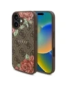 Guess GUHMP16SP4ROPEMCW Apple iPhone 16 carcasă dură 4G cu imprimeu flori MagSafe maro