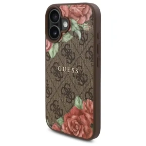 Wholesale Guess GUHMP16SP4ROPEMCW Apple iPhone 16 hardcase 4G Flowers Print MagSafe brown - GUE4221 - {ean13} - Hurt