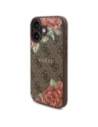 Hurtownia GSM - Guess GUHMP16SP4ROPEMCW Apple iPhone 16 carcasă dură 4G cu imprimeu flori MagSafe maro - GUE4221 - {ean13} - Hurt