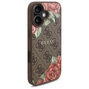 Wholesale Guess GUHMP16SP4ROPEMCW Apple iPhone 16 hardcase 4G Flowers Print MagSafe brown - GUE4221 - {ean13} - Hurt