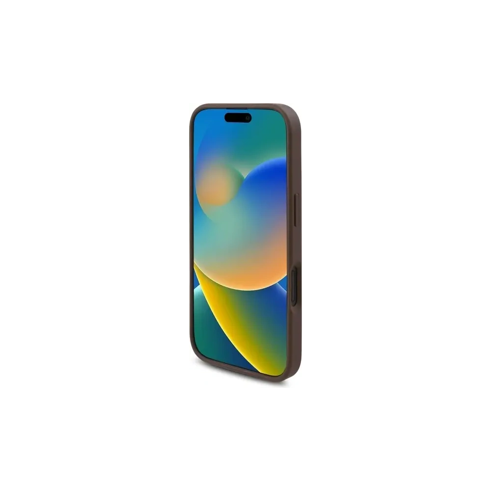 Hurtownia GSM - Guess GUHMP16SP4ROPEMCW Apple iPhone 16 carcasă dură 4G cu imprimeu flori MagSafe maro - GUE4221 - {ean13} - Hurt