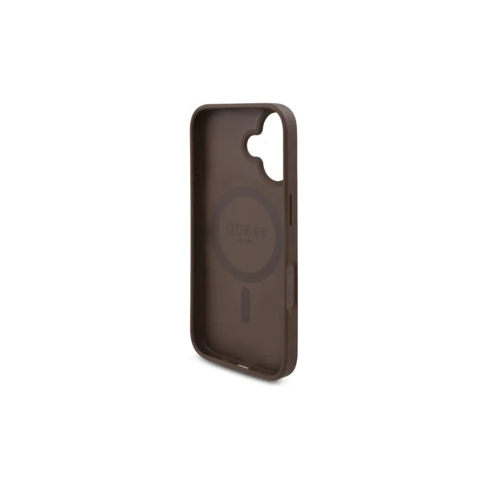 Hurtownia GSM - Etui Guess GUHMP16SP4ROPEMCW Apple iPhone 16 hardcase 4G Flowers Print MagSafe hnědý/brown - GUE4221 - {ean13} - Hurt