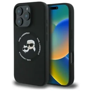 Hurtownia GSM - Karl Lagerfeld KLHMP16XSKCHTCK Apple iPhone 16 Pro Max carcasă din silicon Karl&Choupette Heads MagSafe neagră - KLD21854 - {ean13} - Hurt