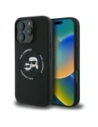 Karl Lagerfeld KLHMP16XSKCHTCK Apple iPhone 16 Pro Max carcasă din silicon Karl&Choupette Heads MagSafe neagră