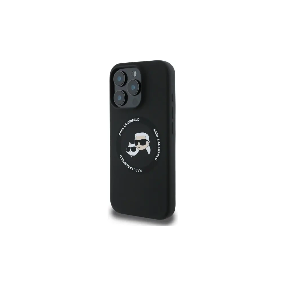 Hurtownia GSM - Karl Lagerfeld KLHMP16XSKCHTCK Apple iPhone 16 Pro Max carcasă din silicon Karl&Choupette Heads MagSafe neagră - KLD21854 - {ean13} - Hurt