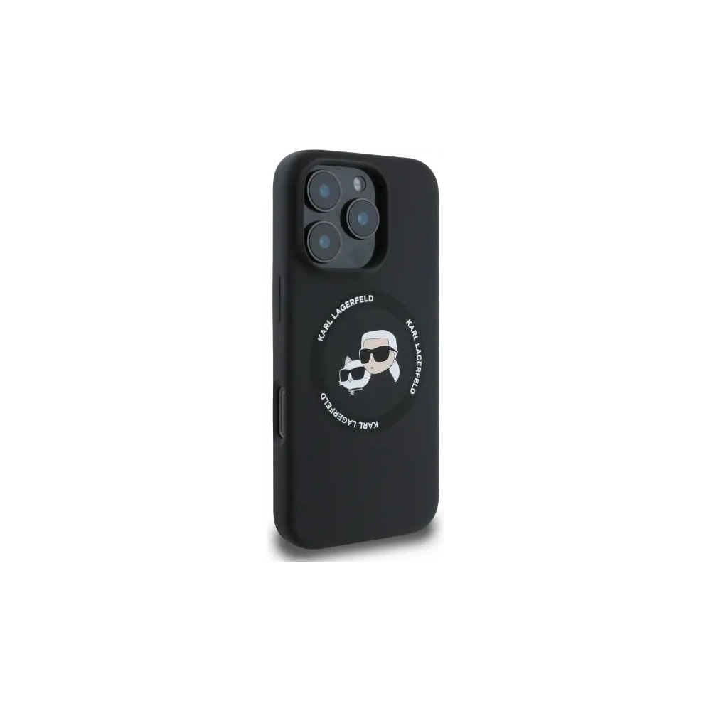Hurtownia GSM - Karl Lagerfeld KLHMP16XSKCHTCK Apple iPhone 16 Pro Max carcasă din silicon Karl&Choupette Heads MagSafe neagră - KLD21854 - {ean13} - Hurt