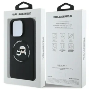 Hurtownia GSM - Karl Lagerfeld KLHMP16XSKCHTCK Apple iPhone 16 Pro Max carcasă din silicon Karl&Choupette Heads MagSafe neagră - KLD21854 - {ean13} - Hurt
