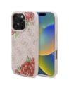 Guess GUHMP16XP4ROPEMCP Apple iPhone 16 Pro Max keménytok 4G Virágmintás MagSafe rózsaszín