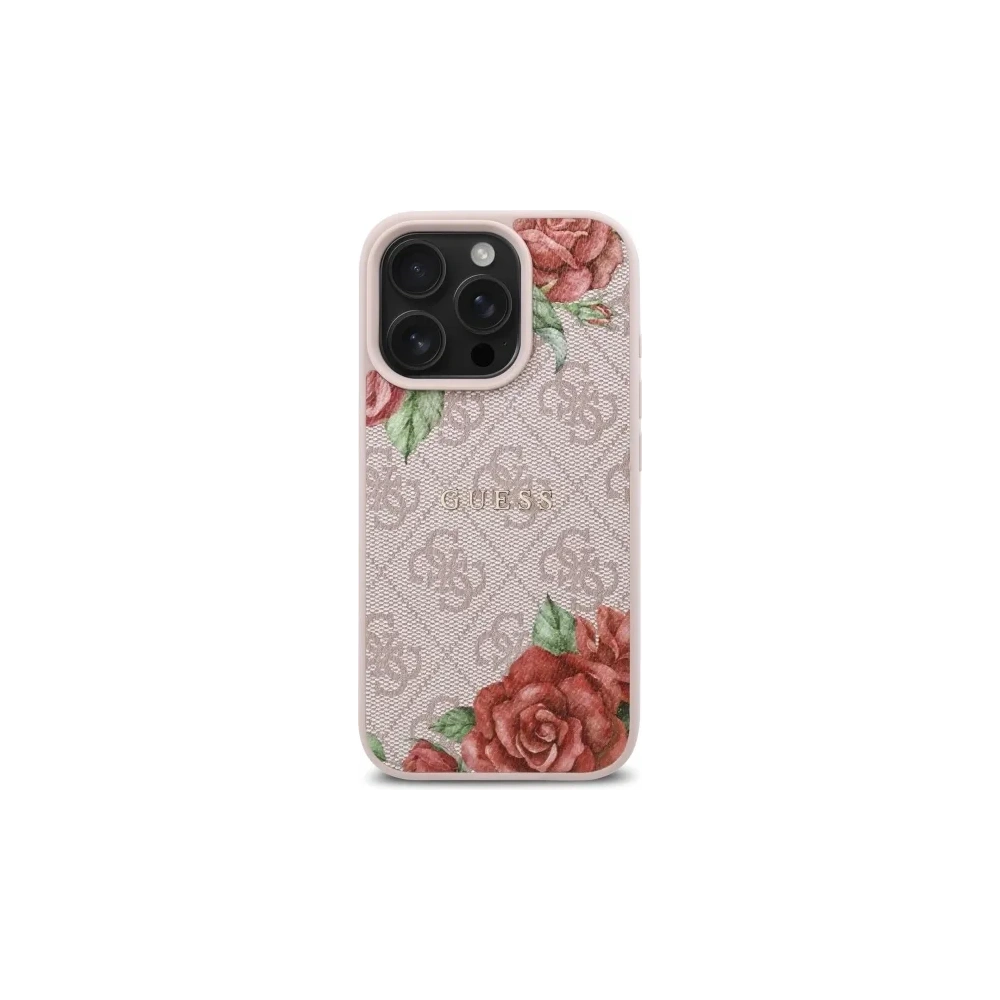 Hurtownia GSM - Guess GUHMP16XP4ROPEMCP Apple iPhone 16 Pro Max keménytok 4G Virágmintás MagSafe rózsaszín - GUE4223 - {ean13} - Hurt