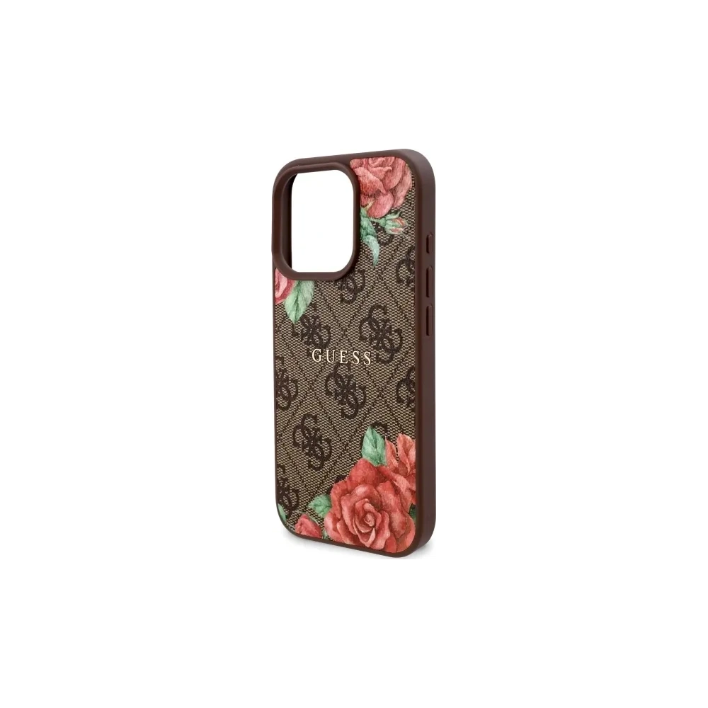Hurtownia GSM - Guess GUHMP16XP4ROPEMCW Apple iPhone 16 Pro Max kemény tok 4G Virág Mintás MagSafe barna - GUE4224 - {ean13} - Hurt
