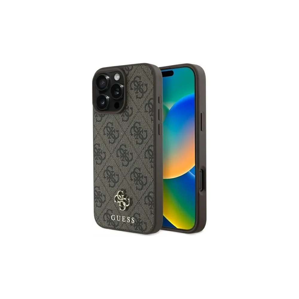 Hurtownia GSM - Guess GUHMP16XP4SM4MW Apple iPhone 16 Pro Max husă dură 4G Small Classic MagSafe maro - GUE4225 - {ean13} - Hurt