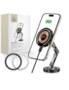 Hurtownia GSM - Upevnění do auta na kokpit s nabíječkou + plechové destičky Tech-Protect MM15W-V8 Magnetic MagSafe Dashboard Car Mount Wireless Charger 15W Černá - THP3682 - {ean13} - Hurt