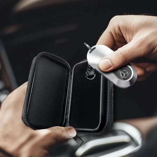 Klatka Faradaya Tech-Protect KLR300 Pouch Keyless RFID Signal Blocker Case Carbon