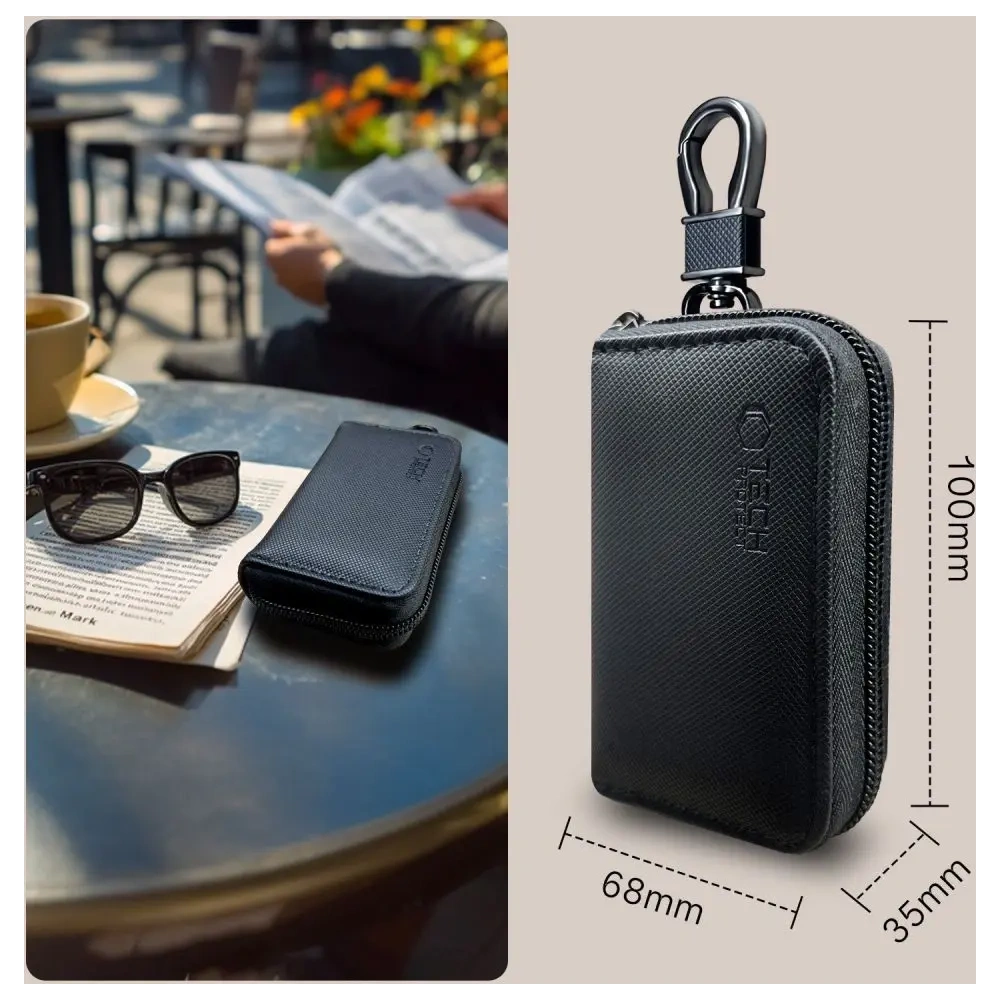 Hurtownia GSM - Tech-Protect KLR300 Faraday ketrec Pouch Kulcs nélküli RFID jelblokkoló tok Fekete - THP3685 - {ean13} - Hurt