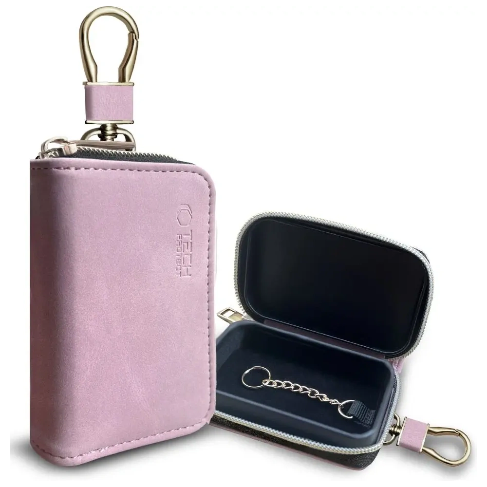 Wholesale Tech-Protect KLR300 faraday cage Pouch Keyless RFID Signal Blocker Case Baby Pink - THP3686 - {ean13} - Hurt