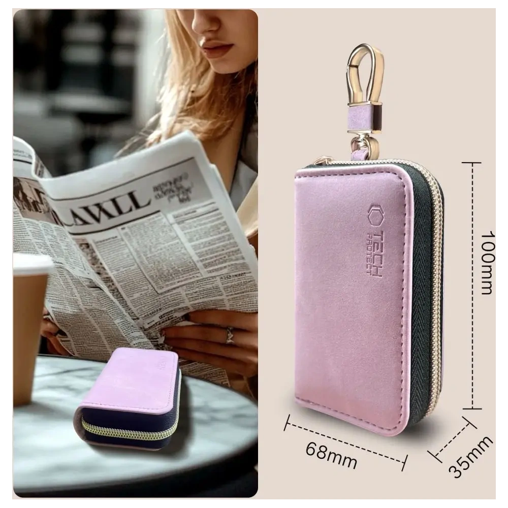 Hurtownia GSM - Tech-Protect KLR300 Faradayschutztasche Schlüssel los RFID Signalblocker Hülle Baby Pink - THP3686 - {ean13} - Hurt
