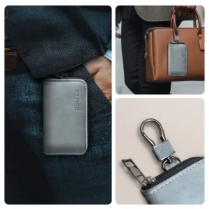 Wholesale Tech-Protect KLR300 faraday cage Pouch Keyless RFID Signal Blocker Case Crayon Grey - THP3687 - {ean13} - Hurt