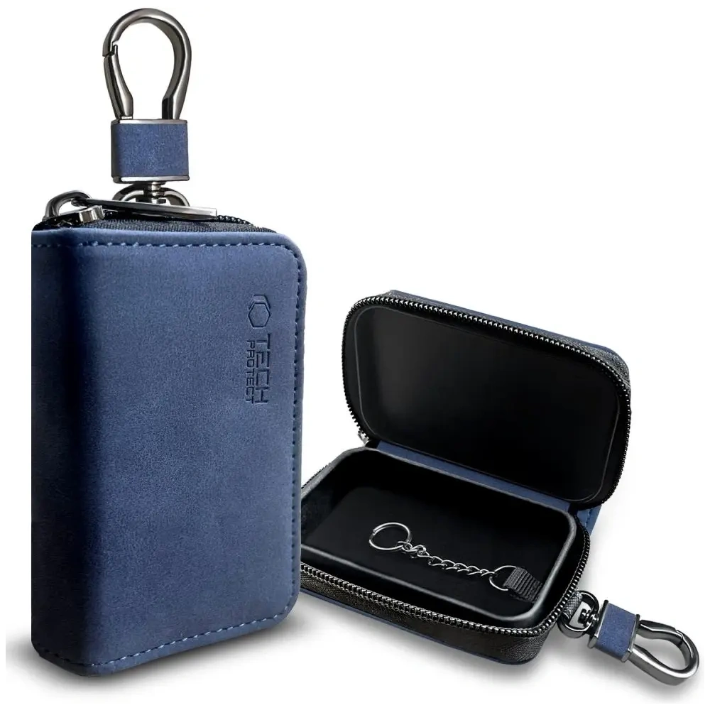 Hurtownia GSM - Tech-Protect KLR300 Faraday Cage Tasche Schlüssel los RFID-Signalblocker Hülle Navy Blau - THP3688 - {ean13} - Hurt