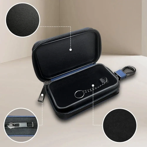 Klatka Faradaya Tech-Protect KLR300 Pouch Keyless RFID Signal Blocker Case Navy Blue
