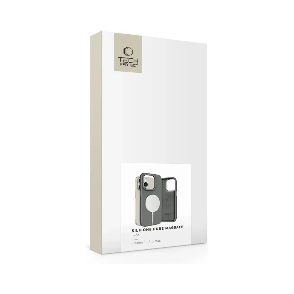 Wholesale Tech-Protect Silicone Pure MagSafe Apple iPhone 15 Pro Max Clay - THP3693 - {ean13} - Hurt