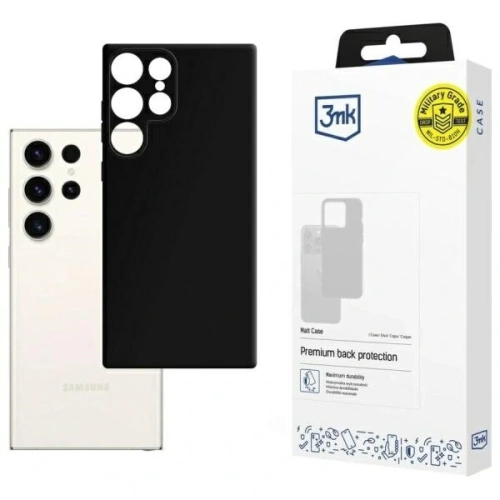 Etui 3MK Matt Case Samsung Galaxy S24 Ultra czarny/black
