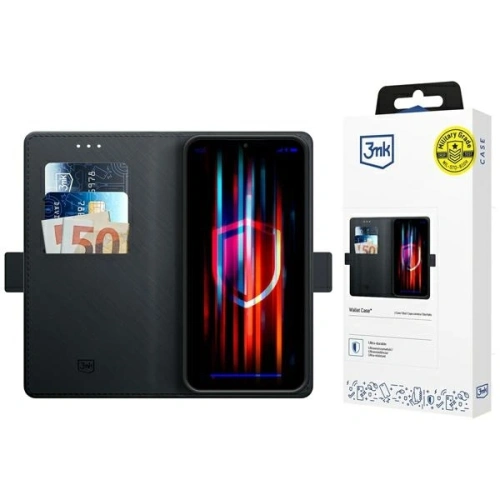 Etui z klapką 3MK Wallet Case Samsung Galaxy S24 FE czarny/black