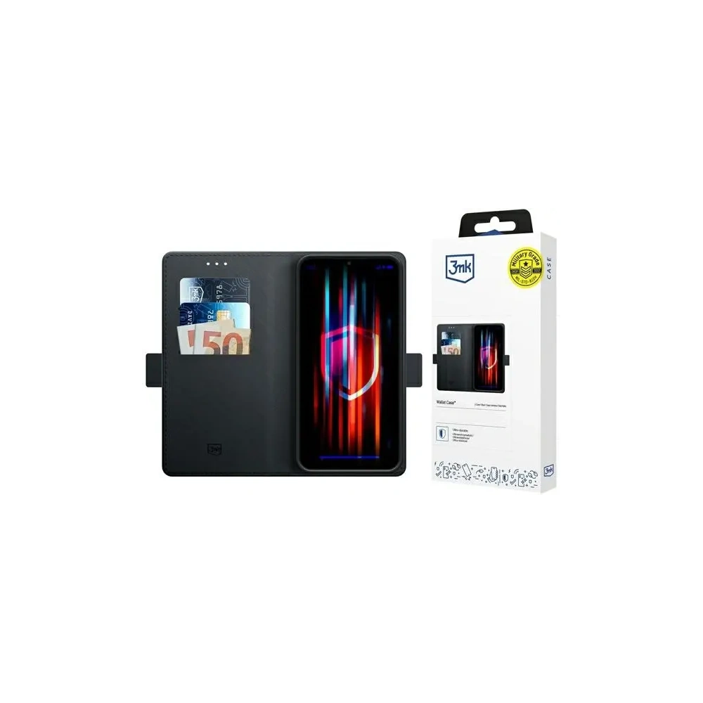 3MK Pénztárca tok Samsung Galaxy S24 FE fekete