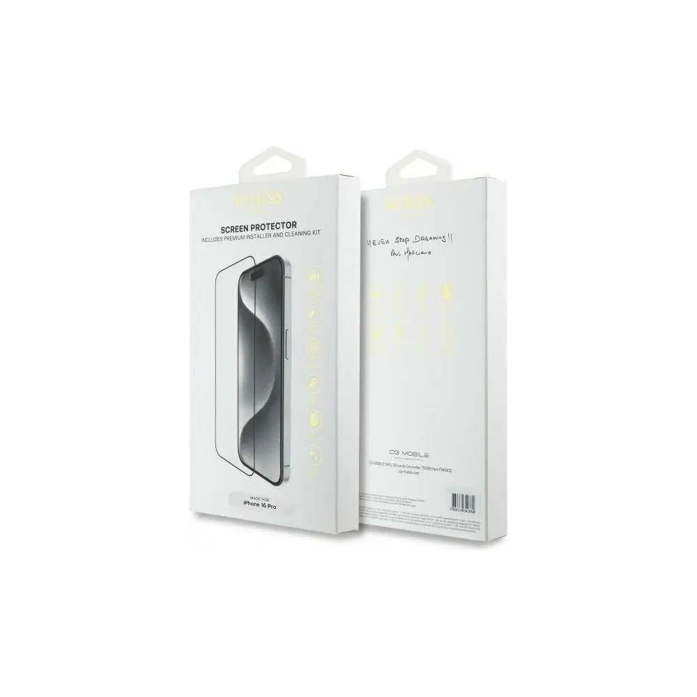 Hurtownia GSM - Guess GUTGP16LBOKGCIT Apple iPhone 16 Pro Bildschirmschutz 2.5D Umriss - GUE4227 - {ean13} - Hurt