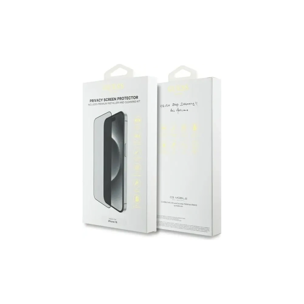 Hurtownia GSM - Guess GUTGP16SBOKGCIP Apple iPhone 16 Protector de ecran pentru confidențialitate 2.5D Outline - GUE4228 - {ean13} - Hurt