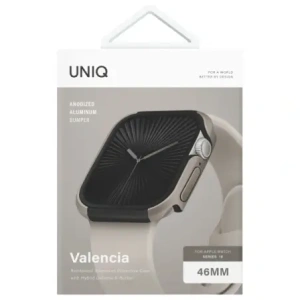 Hurtownia GSM - Etui UNIQ Valencia Apple Watch Series 46mm stříbrný/titanium silver - UNIQ1402 - {ean13} - Hurt