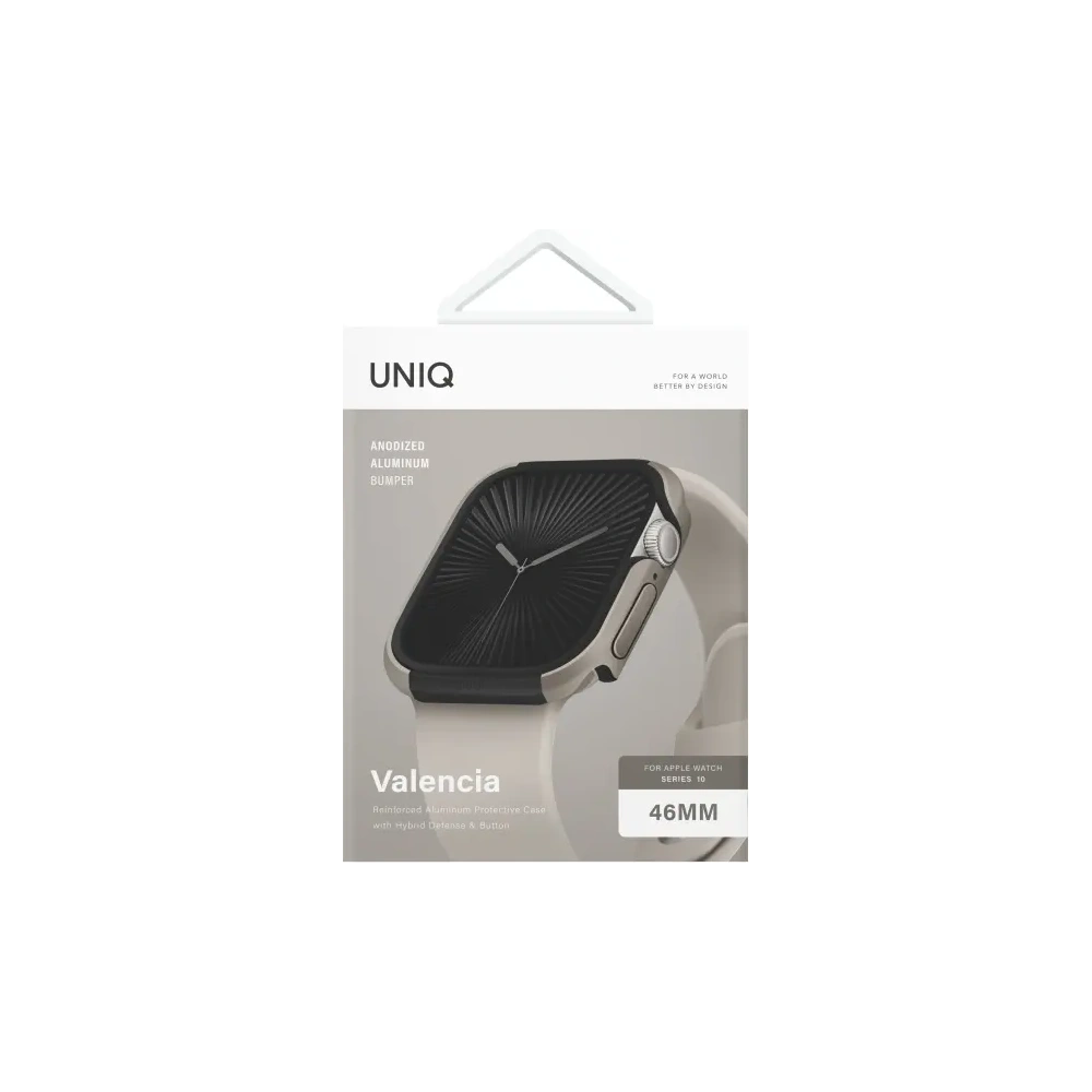 Wholesale UNIQ Valencia Apple Watch Series 46mm titanium silver - UNIQ1402 - {ean13} - Hurt