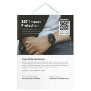 Hurtownia GSM - Etui UNIQ Valencia Apple Watch Series 46mm stříbrný/titanium silver - UNIQ1402 - {ean13} - Hurt