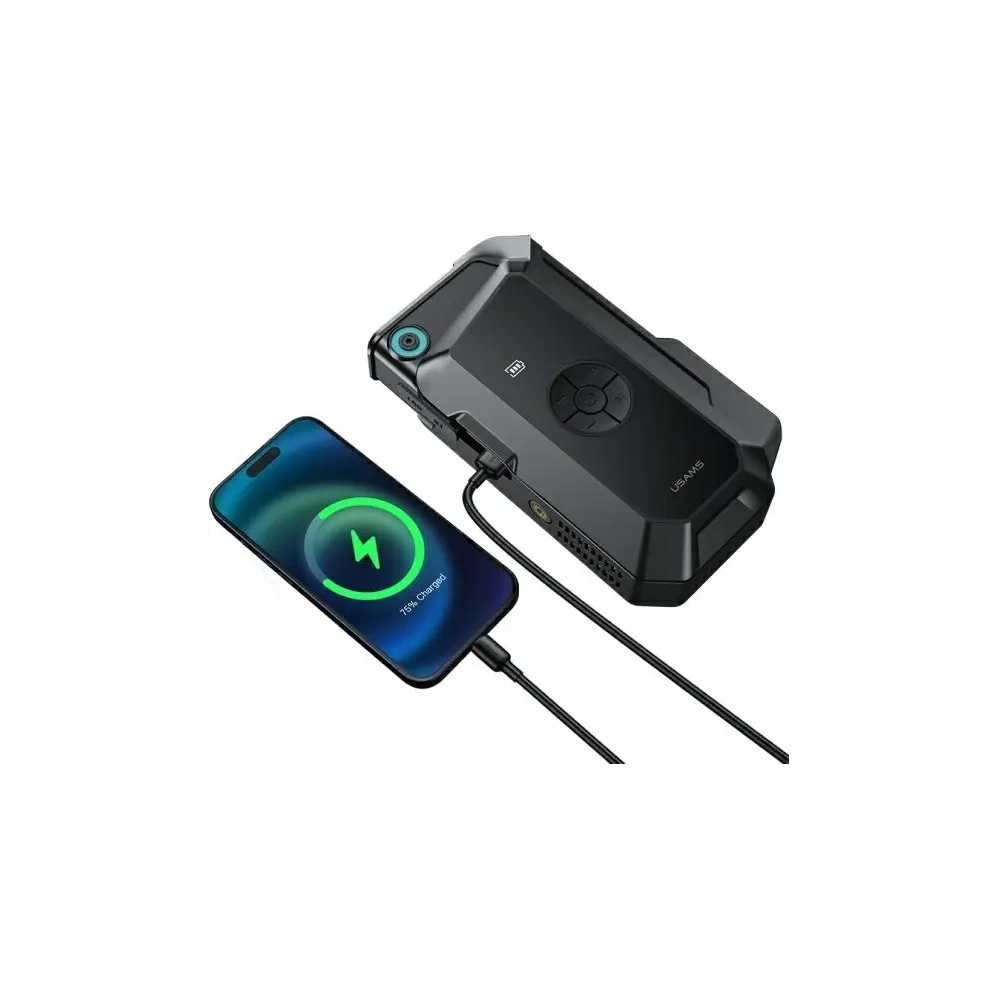 Hurtownia GSM - USAMS ZB287 Powerbank Jumpstarter 8000mAh + lanternă încorporată neagră - USA1213 - {ean13} - Hurt