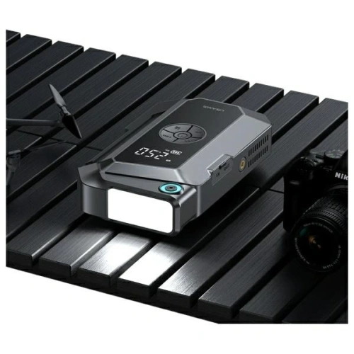 Jumpstarter Powerbank USAMS ZB287 8000mAh + wbudowana latarka czarny/black