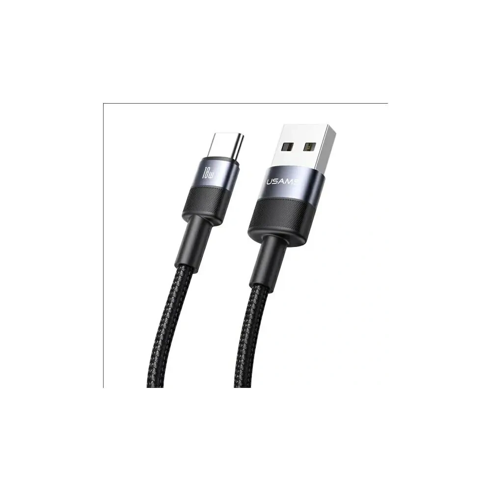 Hurtownia GSM - USAMS US-SJ718 cablu USB-A / USB-C 3A 1.2m Cablu de date din aliaj de aluminiu Serie SY - USA1214 - {ean13} - Hurt