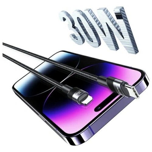 Kabel USAMS US-SJ729 USB-C / Lightning 30W 1.2m Aluminum Alloy Data Cable SY Series