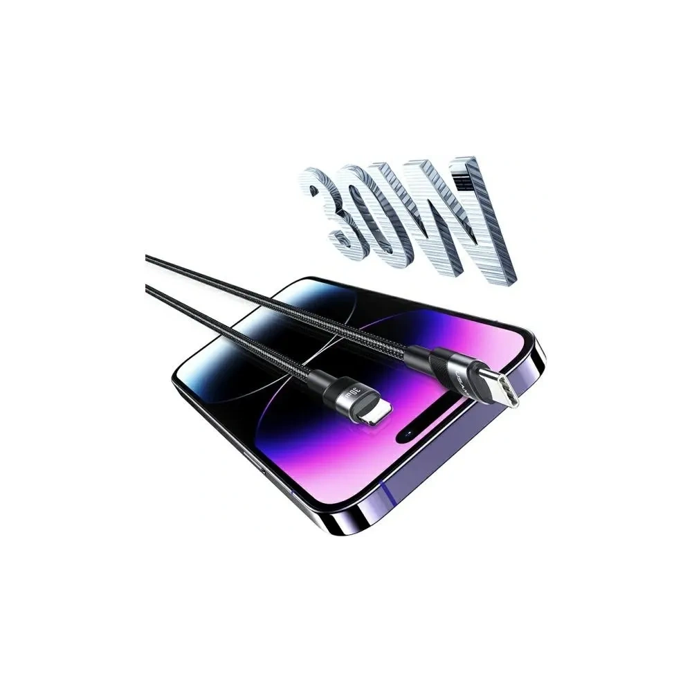 Hurtownia GSM - USAMS US-SJ729 kábel USB-C / Lightning 30W 1.2m Alumínium Ötvözet Adatkábel SY Sorozat - USA1215 - {ean13} - Hurt