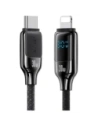 Hurtownia GSM - Kabel USAMS US-SJ741 USB-C / Lightning 30W 1.2m Digitální displej zinkové slitiny rychlé nabíjení datového kabelu HX Series - USA1216 - {ean13} - Hurt