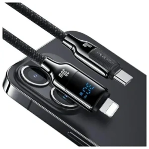 Hurtownia GSM - Kabel USAMS US-SJ741 USB-C / Lightning 30W 1.2m Digitální displej zinkové slitiny rychlé nabíjení datového kabelu HX Series - USA1216 - {ean13} - Hurt