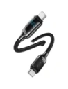 Wholesale USAMS US-SJ742 cable USB-C / USB-C 100W 1.2m Digital Display Zinc Alloy Fast Charging Data Cable HX Series - USA1218 - {ean13} - Hurt